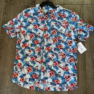 Floral Print Men's Shirt